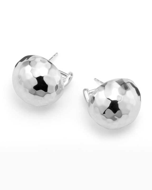 Pinball Stud Earrings in Sterling Silver